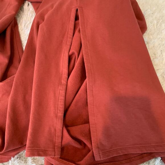 PureJill J Jill Coral Brick Stretch Dress Sz XL Wrap Tie Waist - Picture 4 of 9